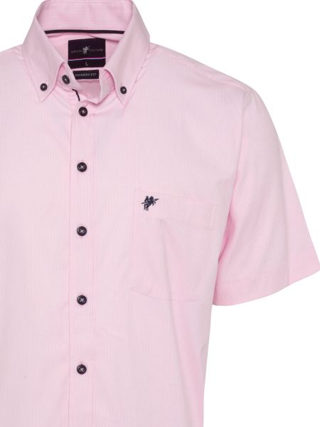 Rifľová košeľa Denim Culture ružová
