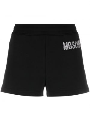 Bavlnené šortky Moschino čierna