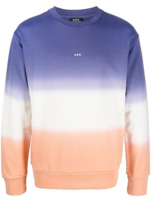 Stripete sweatshirt A.p.c. oransje