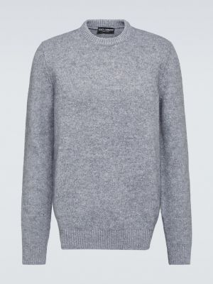 Шерстяной свитер Dolce&gabbana серый