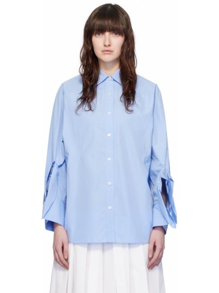 Рубашка оверсайз 3.1 Phillip Lim синяя
