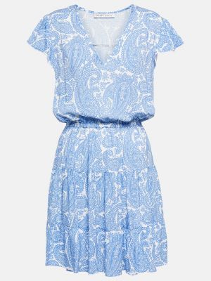 Платье мини с принтом Heidi Klein синее