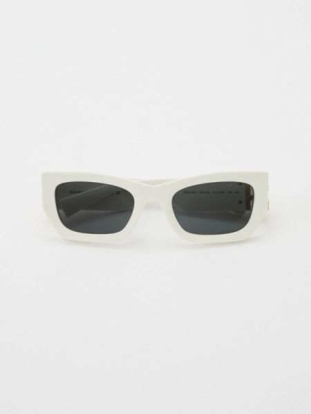 Белые очки солнцезащитные Miu Miu