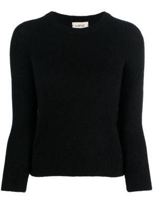Kašmírový sveter s okrúhlym výstrihom Mrz čierna