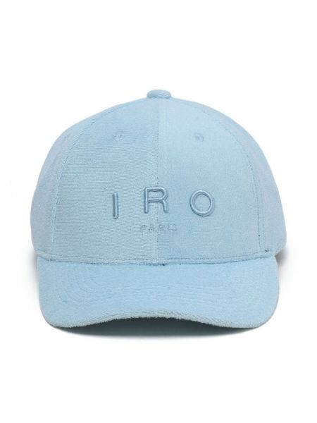 Siuvinėtas kepurė su snapeliu Iro mėlyna