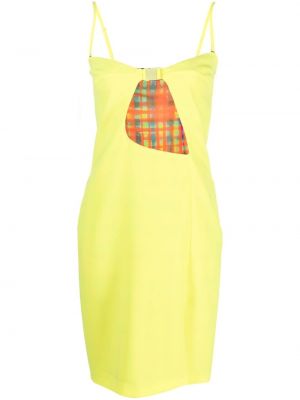 Коктейлна рокля Dsquared2 жълто