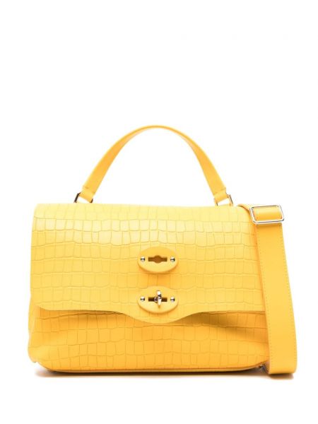 Τσάντα shopper Zanellato κίτρινο