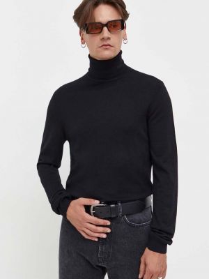 Sweter wełniany Hugo czarny