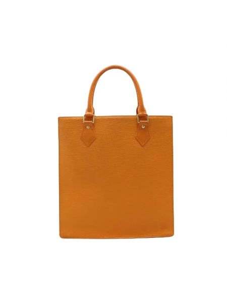 Shopperka skórzana Louis Vuitton Vintage pomarańczowa