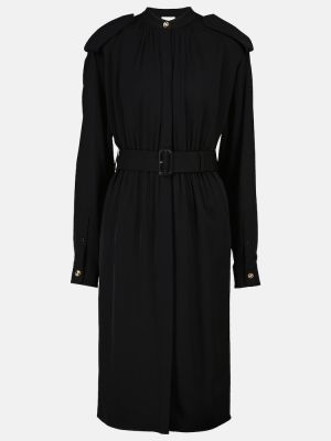 Шовкове плаття міді Burberry, чорне