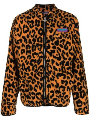 Bomber jakna iz flisa s potiskom z leopardjim vzorcem Just Don