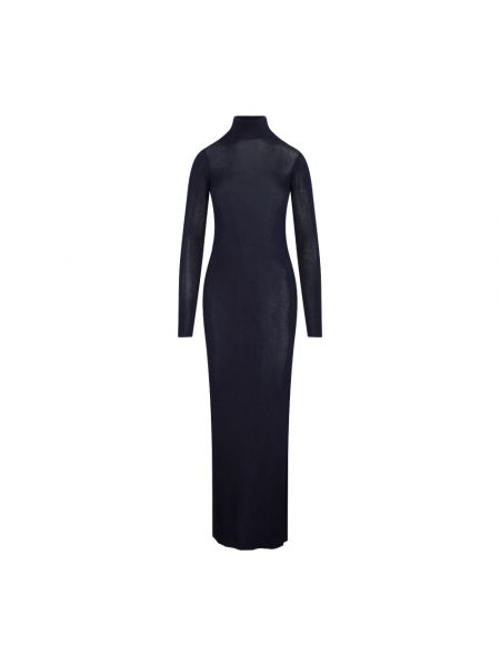 Sukienka z wiskozy Saint Laurent czarna