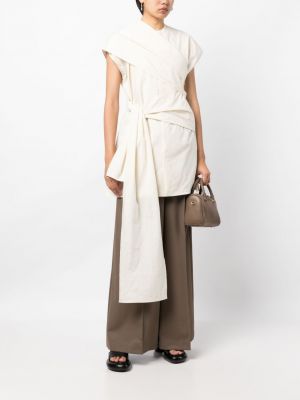 Asymmetrischer bluse aus baumwoll Uma Wang weiß