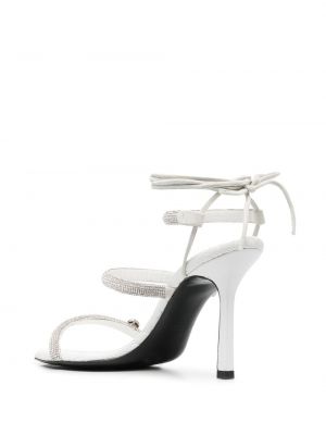Křišťálové sandály Philipp Plein bílé