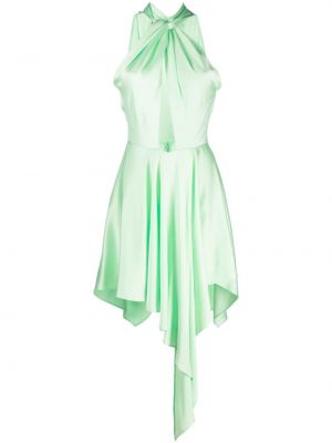 Κοκτέιλ φόρεμα ντραπέ Stella Mccartney πράσινο