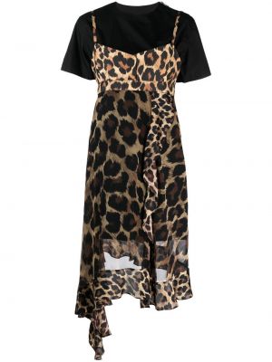 Leopard trykt t-skjorte Sacai