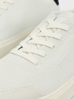 Кружевные кроссовки на шнуровке Calvin Klein белые