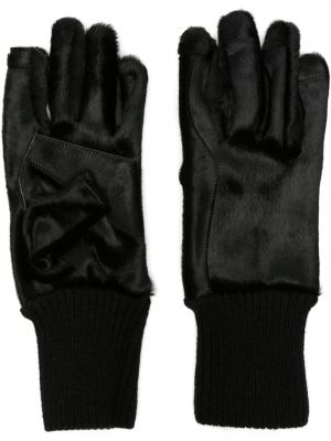 Rękawiczki z kaszmiru Rick Owens czarne