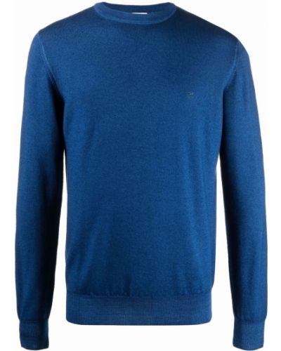 Jersey con bordado de tela jersey Etro azul
