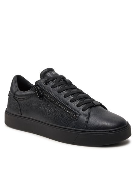 Мереживні туфлі на шнурівці на блискавці Calvin Klein чорні
