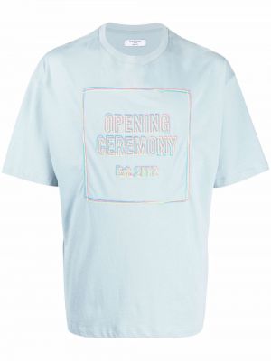 T-shirt con stampa Opening Ceremony blu