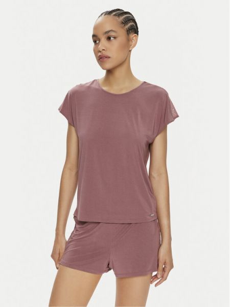 Рубашка свободного кроя Calvin Klein Underwear розовая