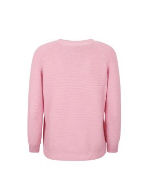 Jersey de algodón de tela jersey de cuello redondo Max Mara Weekend rosa