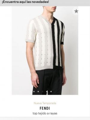 Pruhovaný pulovr Fashion Concierge Vip bílý