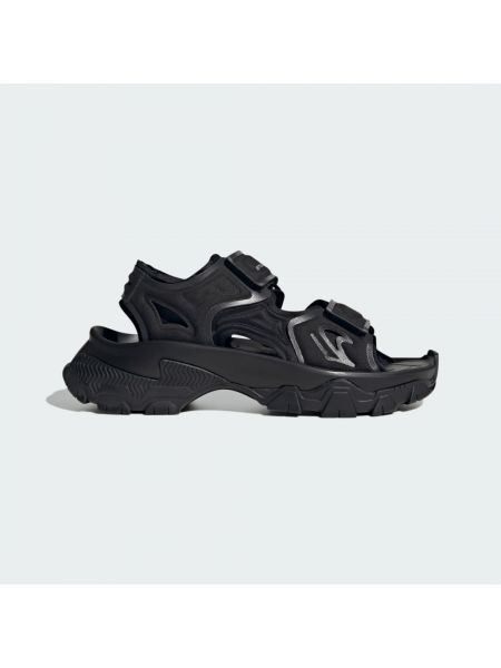 Sandały na platformie Adidas czarne