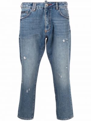 Jeans con stampa Philipp Plein blu