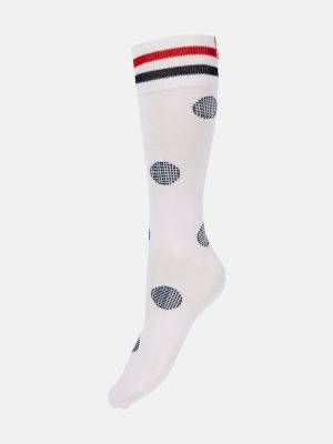 Памучни чорапи на точки Thom Browne синьо