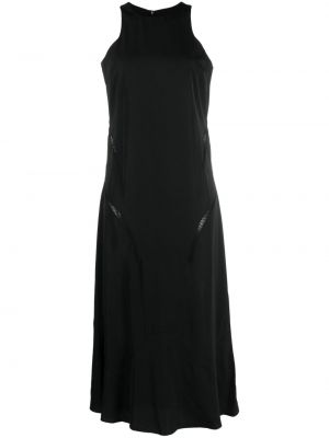 Čipkované midi šaty Róhe čierna