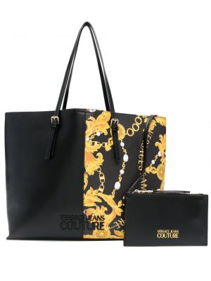 Leder shopper handtasche Versace Jeans Couture