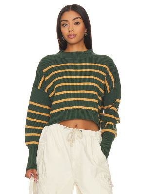 Pullover a righe Free People verde