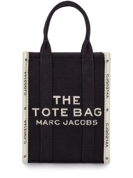 Bolso shopper de tejido jacquard Marc Jacobs negro