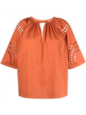 Памучна блуза Aeron оранжево