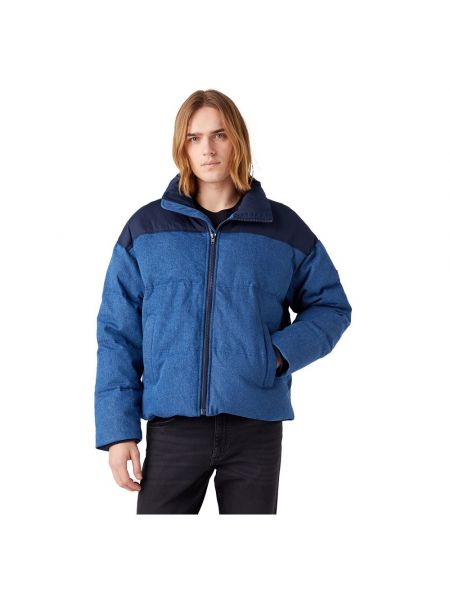 Пуховая джинсовая куртка Wrangler синяя