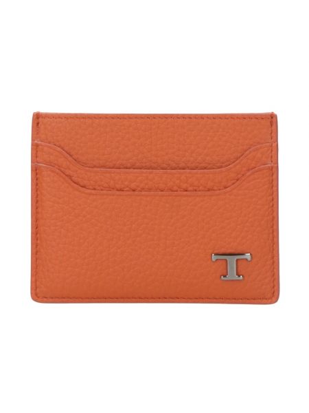 Pomarańczowy portfel skórzany Tod's