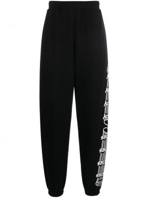 Pantalon de joggings à imprimé Aries noir