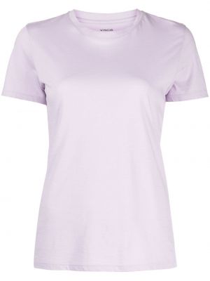 Bavlněné tričko Vince fialové