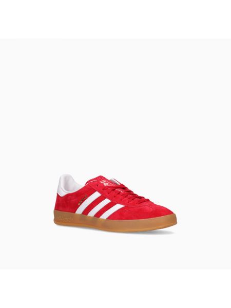Sneakersy zamszowe Adidas Originals czerwone