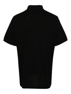 Medvilninis polo marškinėliai Y-3 juoda