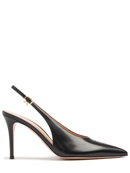 Slingback lær stropper pumper Gianvito Rossi svart