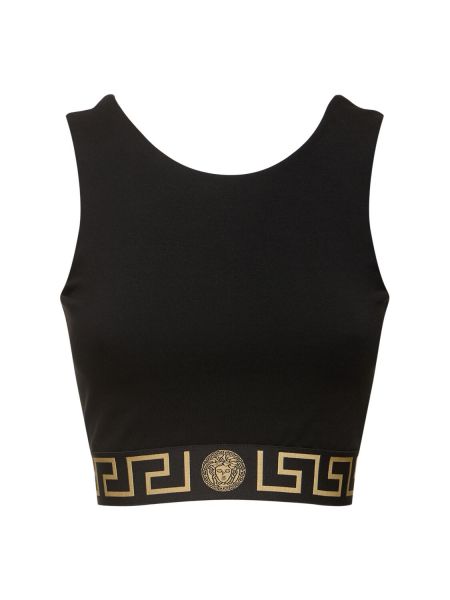 Sport bh i jersey Versace svart