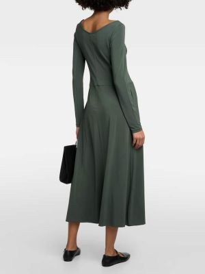 Μάξι φόρεμα από ζέρσεϋ Max Mara πράσινο