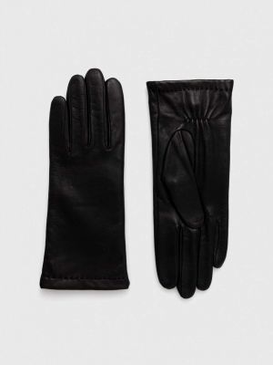Kožené rukavice Marc O'polo černé