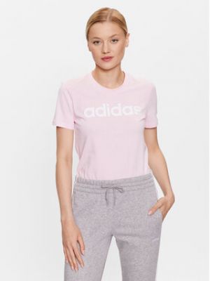 T-shirt slim Adidas rose