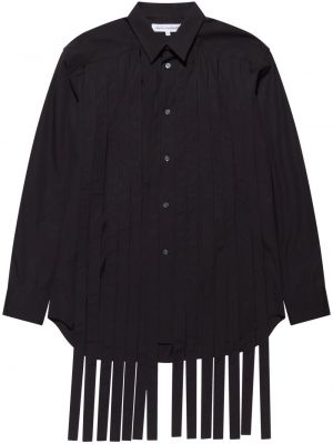 Hemd aus baumwoll mit plisseefalten Comme Des Garçons Shirt schwarz