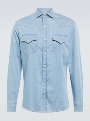 Košile Brunello Cucinelli - Modrá