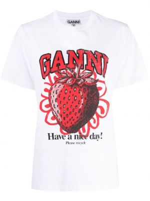 T-shirt à imprimé Ganni